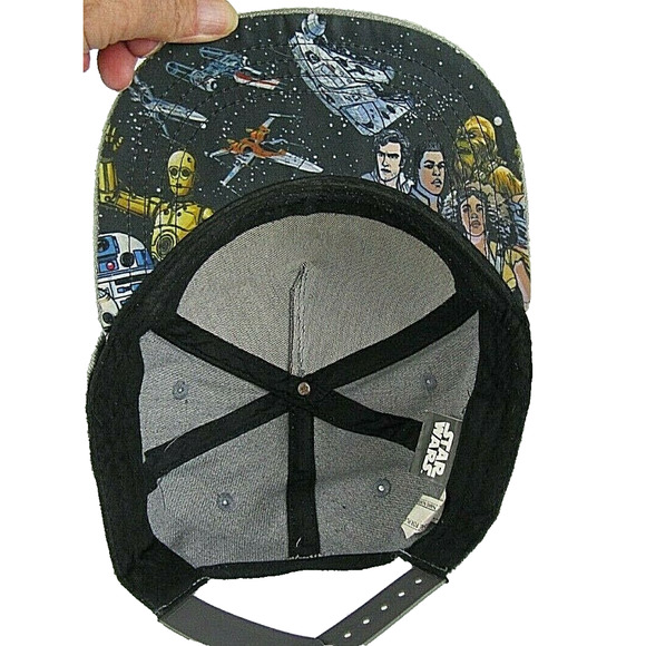 Star Wars Rebel Alliance Hat Snapback Size Adjustable Brim Art Logo - Picture 4 of 11